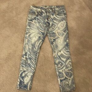 American Eagle Paisley Skinny Jeans Size 6 
STRETCH! So Comfortable!